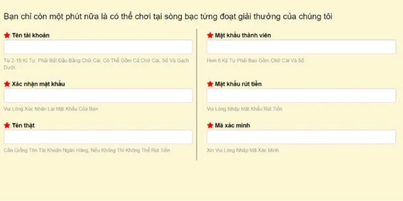 Từng bước đăng ký theo hướng đẫn để tham gia 